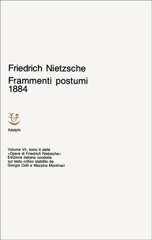 Copertina del volume: Frammenti postumi 1884