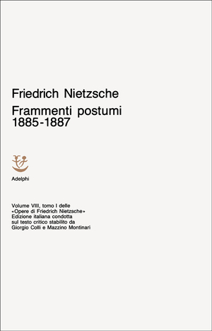 Copertina del volume: Frammenti postumi 1885-1887