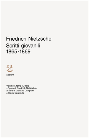 Copertina del volume: Scritti giovanili 1865-1869
