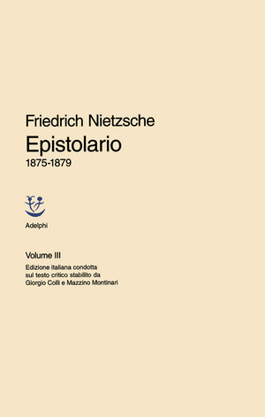 Copertina del volume: Epistolario 1875-1879