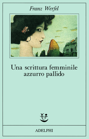 Copertina del volume: Una scrittura femminile azzurro pallido