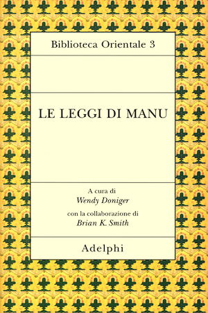Copertina del volume: Le Leggi di Manu