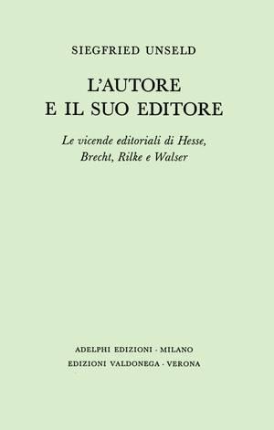 Copertina del volume: L&#146;autore e il suo editore