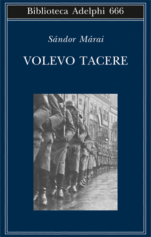 Copertina del volume: Volevo tacere