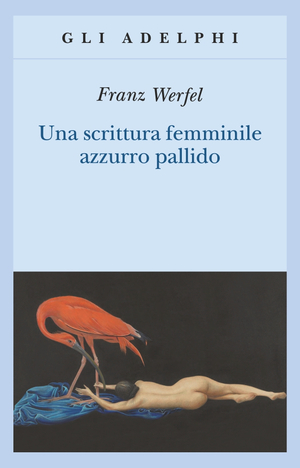 Copertina del volume: Una scrittura femminile azzurro pallido