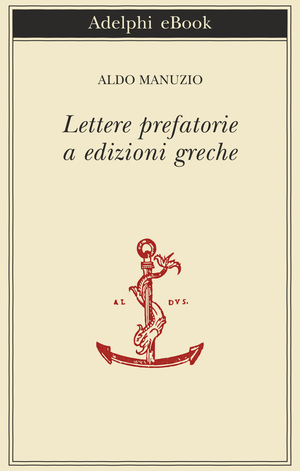 Copertina del volume: Lettere prefatorie a edizioni greche