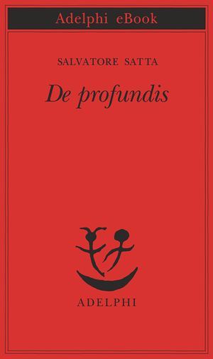Copertina del volume: De profundis