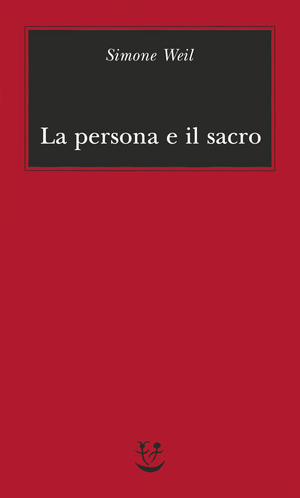 Copertina del volume: La persona e il sacro