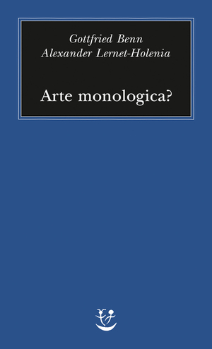 Copertina del volume: Arte monologica?